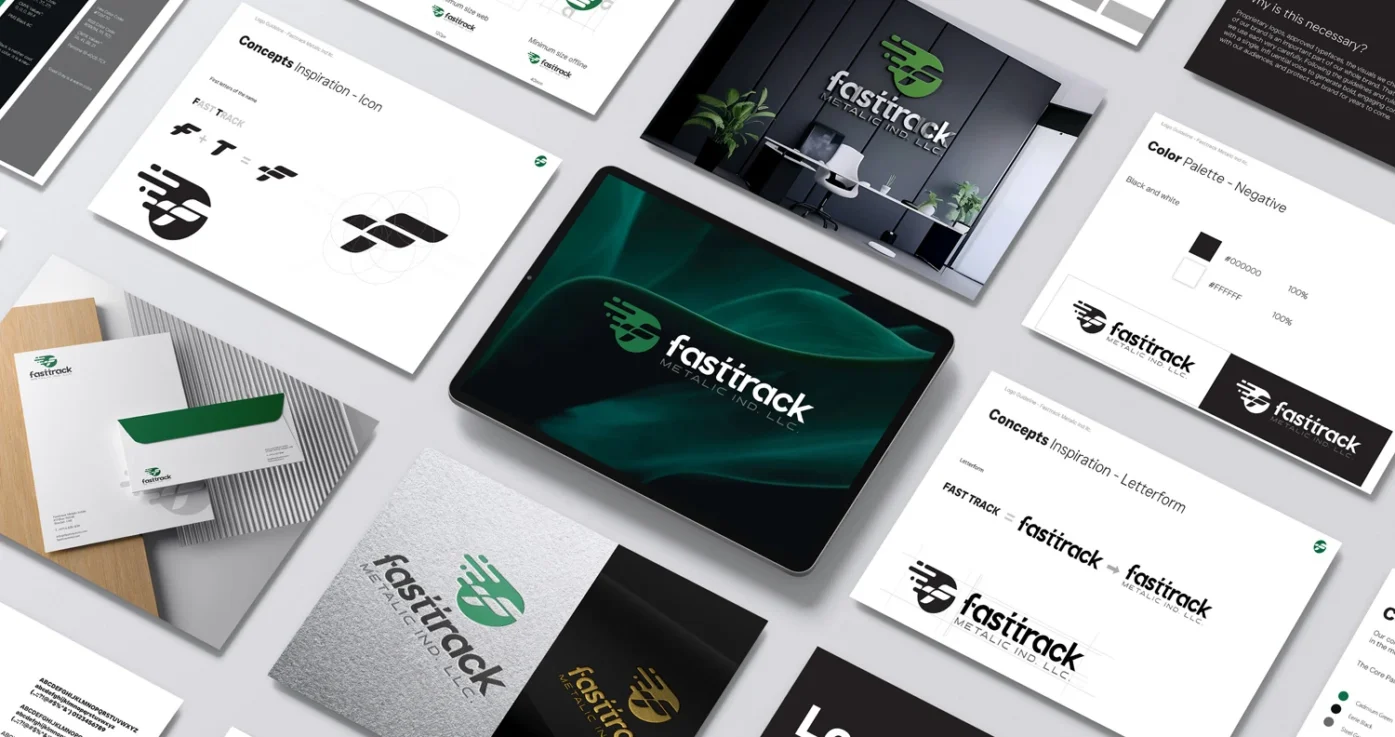 DesignDeus rebranded Fast Track Metallic LLC with a modern website, improved UX, and complete social media design rollout.