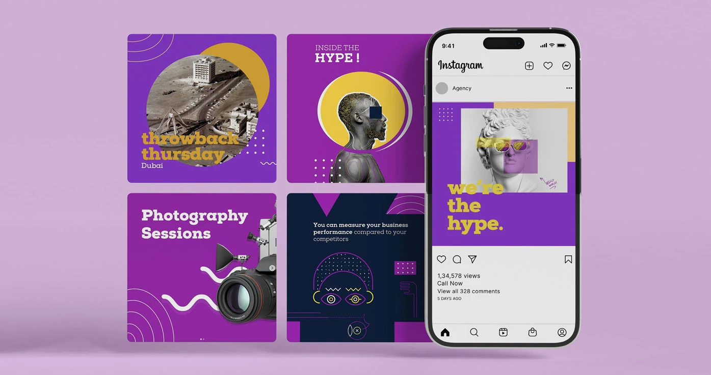 Explore our creative social media post designs crafted for brands to boost engagement on Instagram, Facebook, and more.